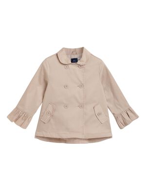 Girls Medium Natural Solid Coat