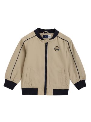 Boys Light Natural Solid Jacket