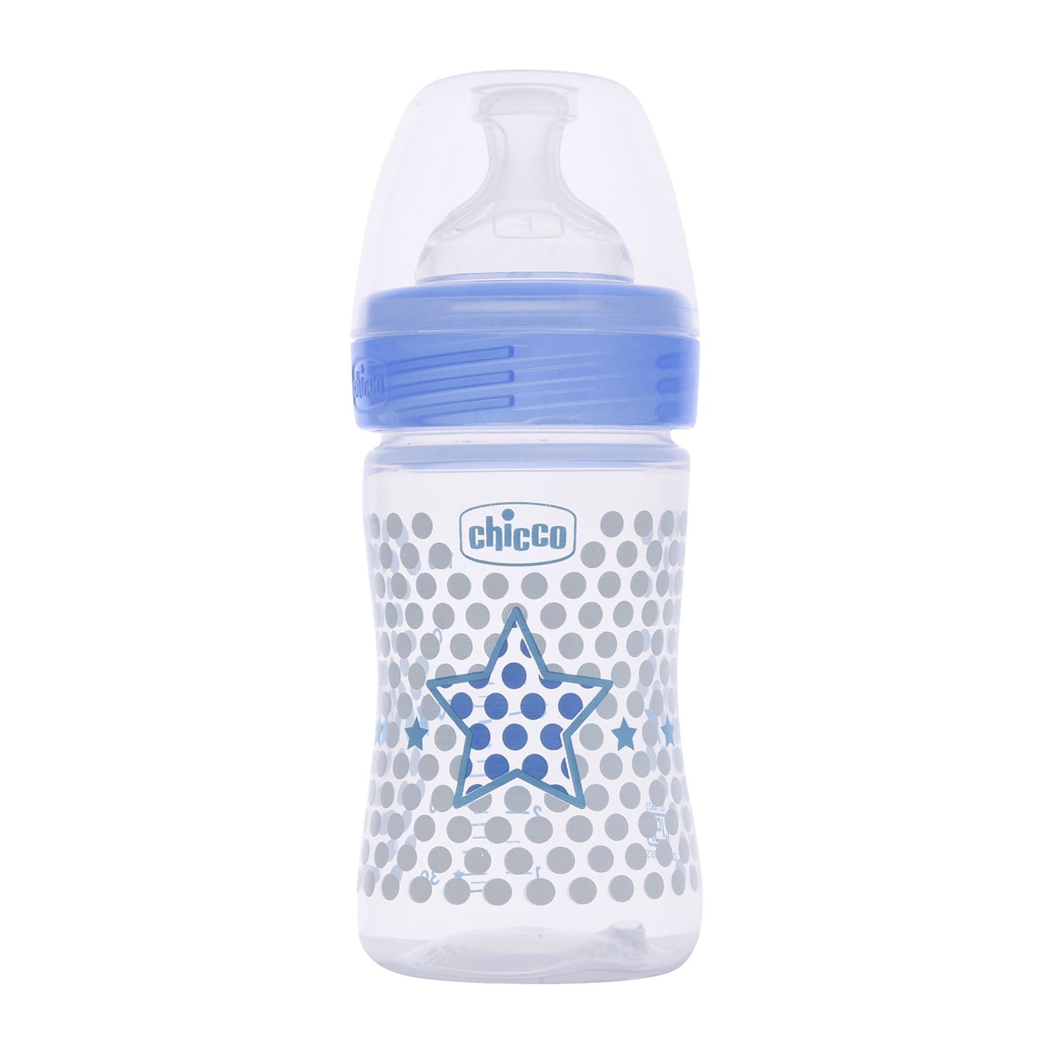 Well-Being Feeding Bottle (150ml, Slow) (Green)-Blue