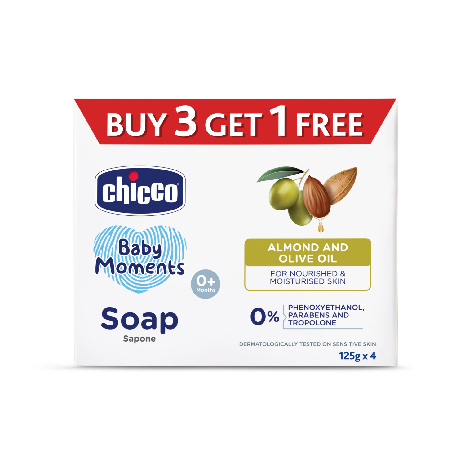 Baby Soap (75g) Buy 3 Get 1 Free-125Gm